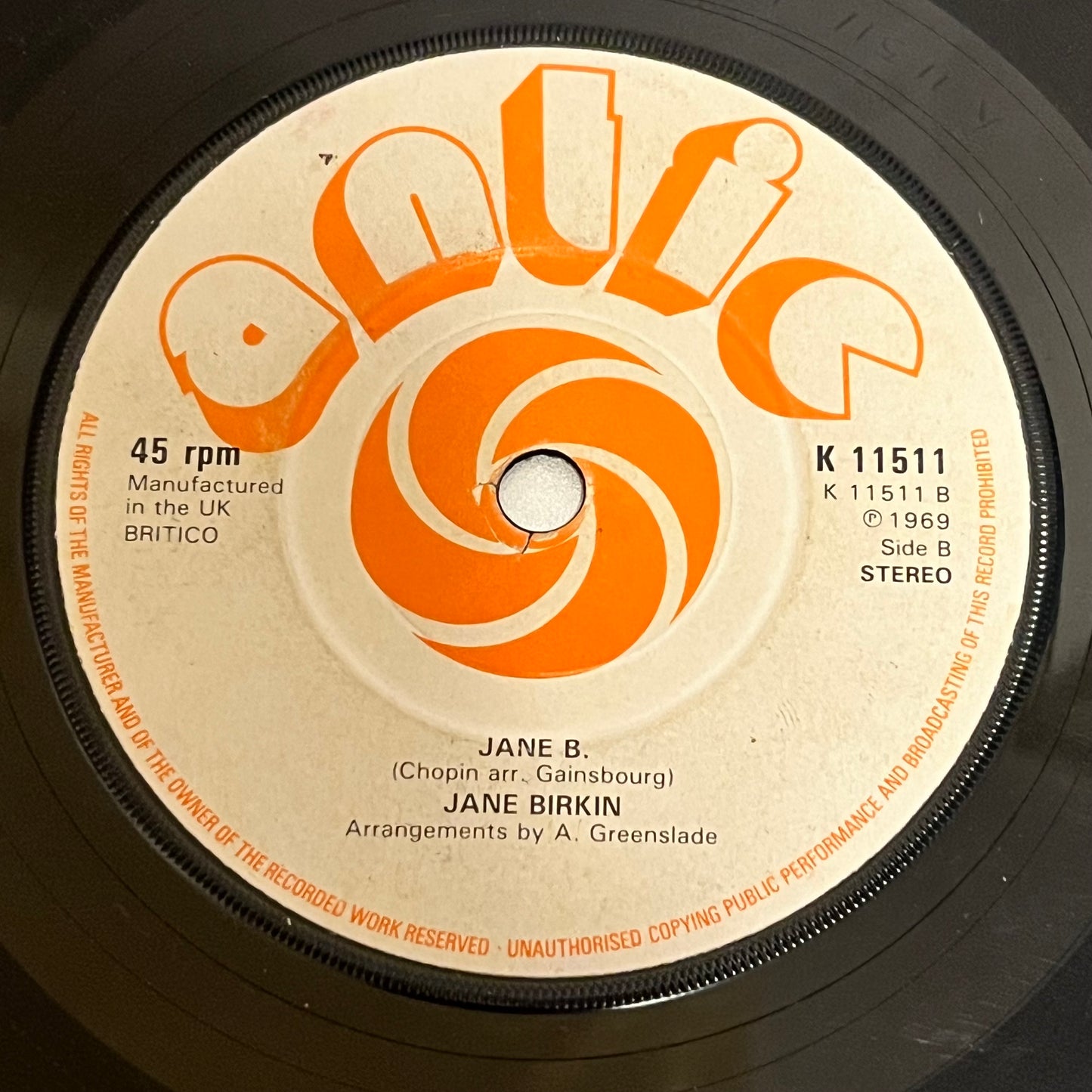 Serge Gainsbourg, Jane Birkin - Je T' Aime, Moi Mon Plus / Jane B.