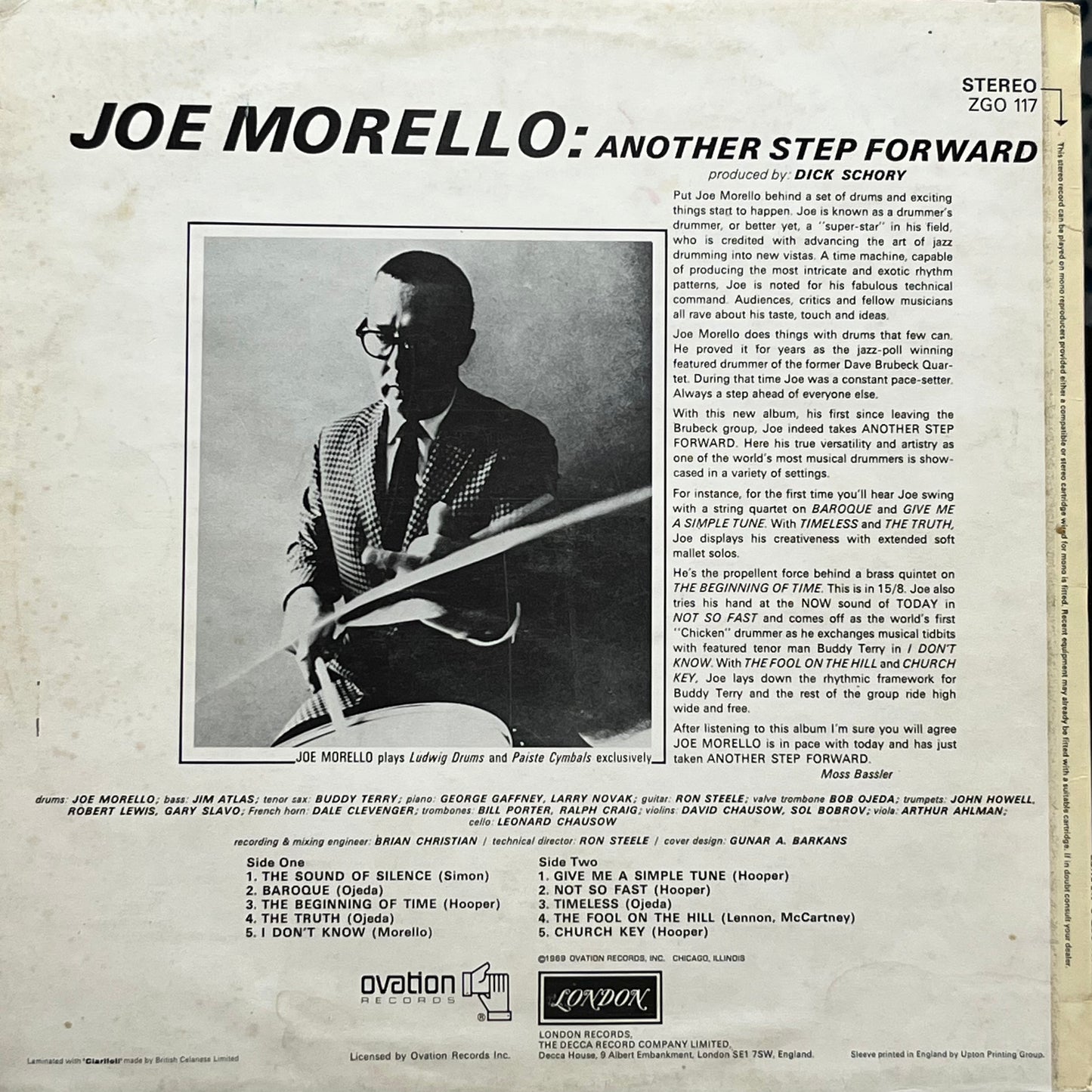 Joe Morello - Another Step Forward - Five Flags Records