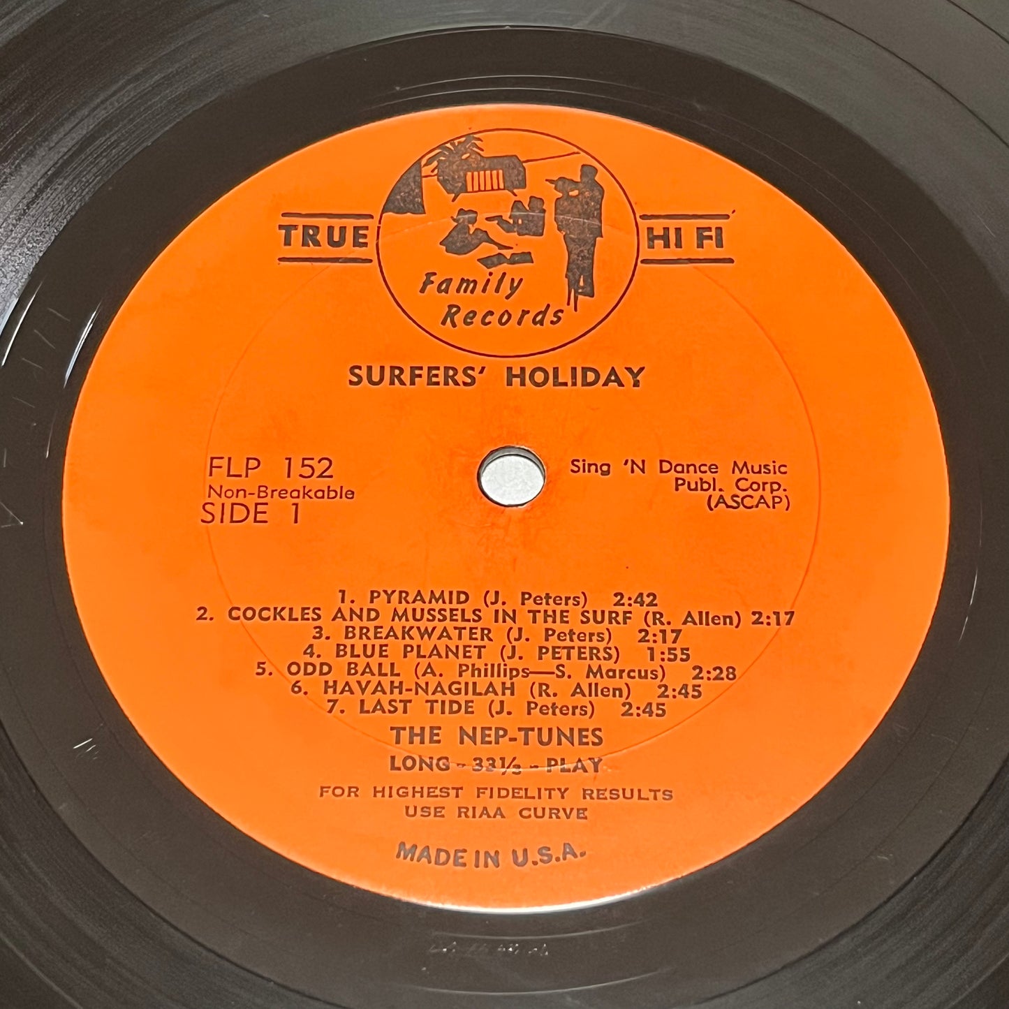 The Nep-tunes - Surfers' Holiday - Five Flags Records