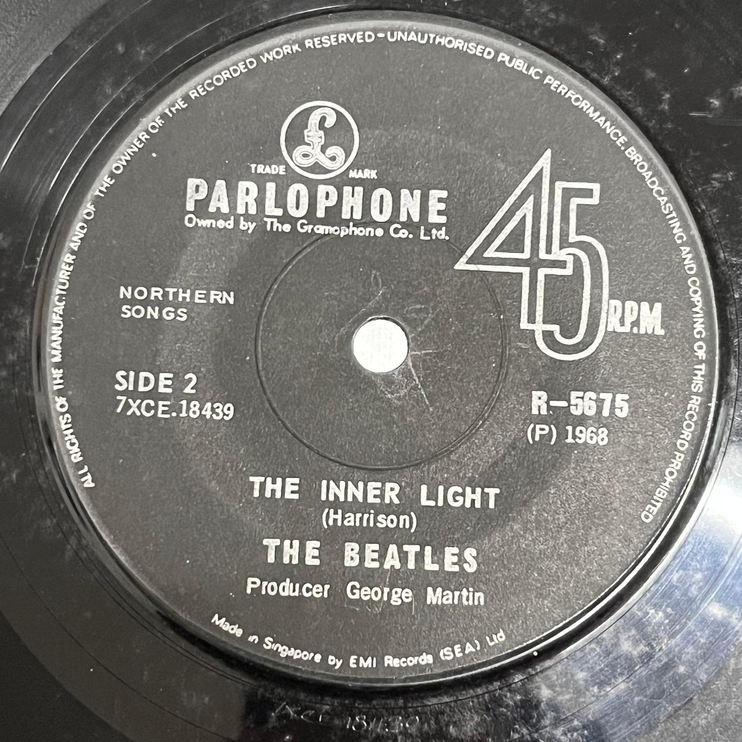 The Beatles - Lady Madonna / The Inner Light - Five Flags Records