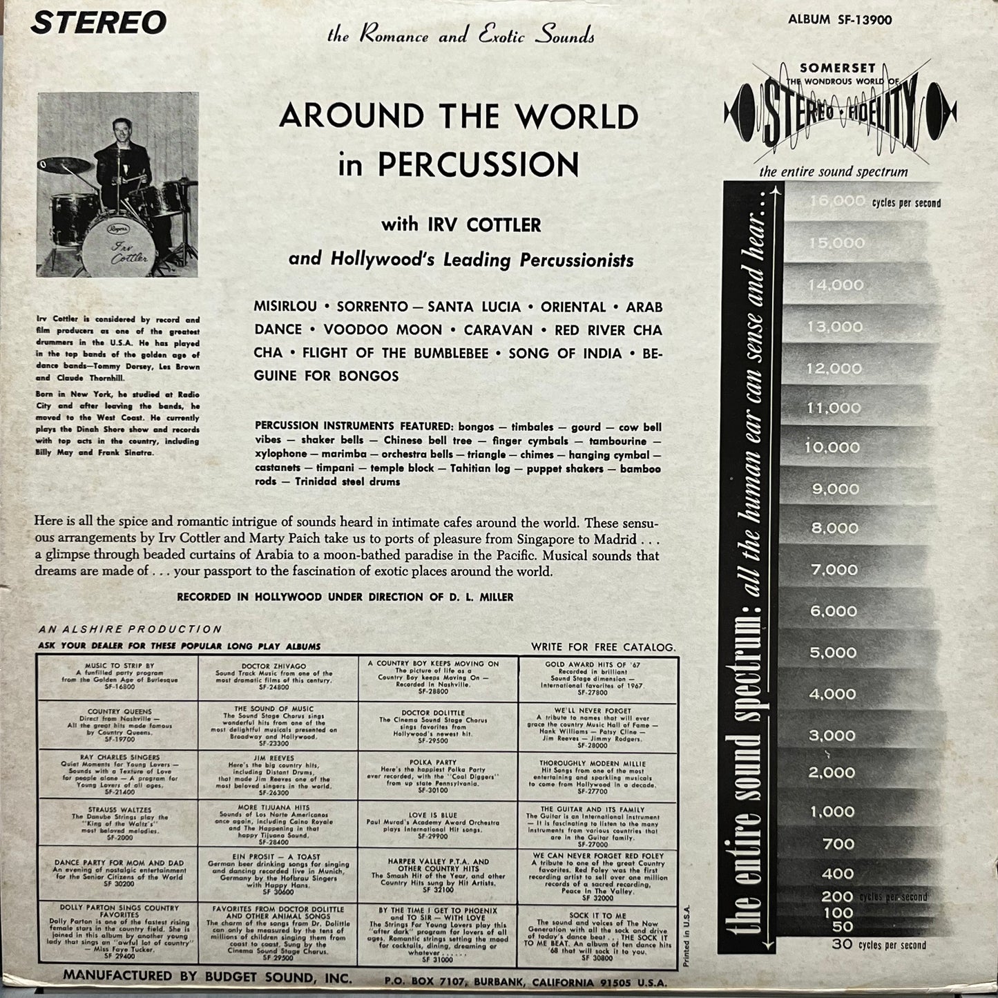 Irv Cottler - Around The World In Percussion - Five Flags Records