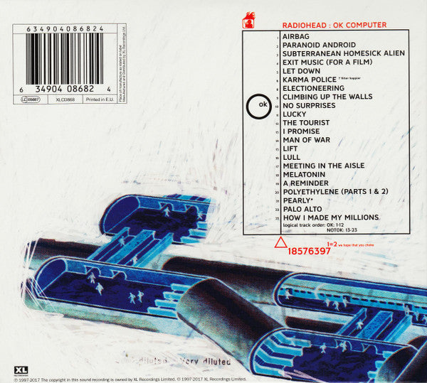 Radiohead : OK Computer OKNOTOK 1997 2017 (CD, Album, RE + CD, Comp + RM, Gat)