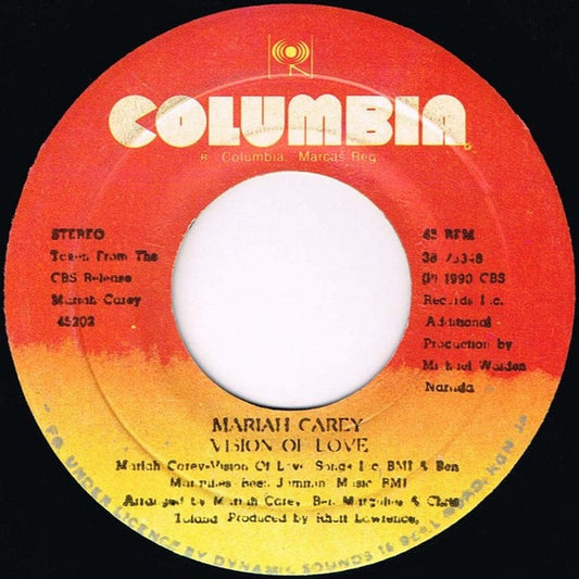 Mariah Carey : Vision Of Love (7")