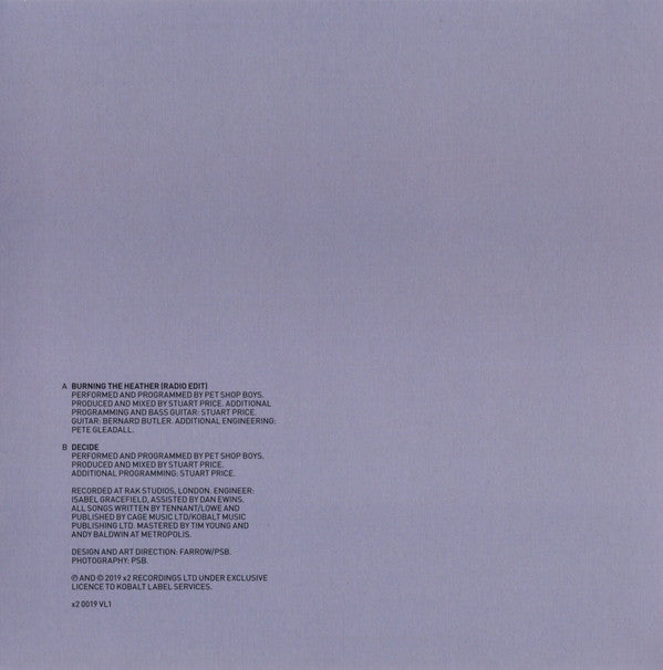 Pet Shop Boys : Burning The Heather (7", Single)