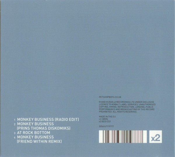 Pet Shop Boys : Monkey Business (CD, Single)