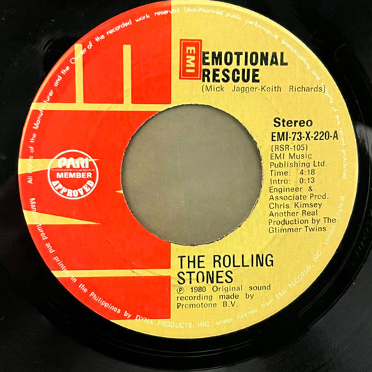 The Rolling Stones : Emotional Rescue (7", Single)