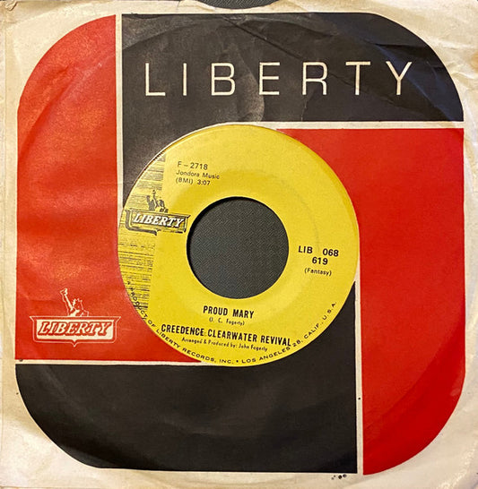 Creedence Clearwater Revival : Proud Mary / Born On The Bayou (7", Single)