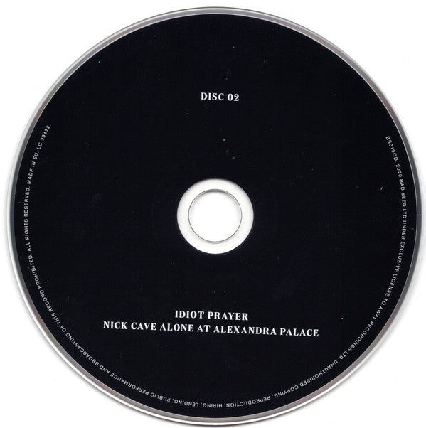 Nick Cave : Idiot Prayer (Nick Cave Alone At Alexandra Palace) (2xCD, Album)