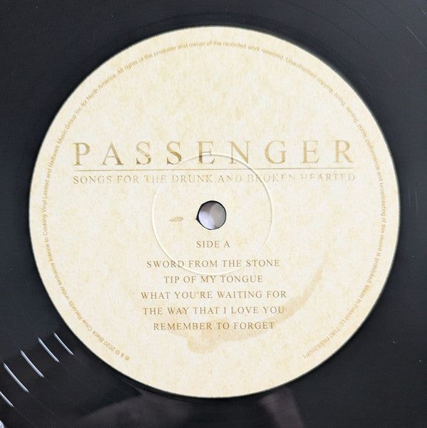 Passenger (10) : Songs For The Drunk And Broken Hearted (2xLP, Album)