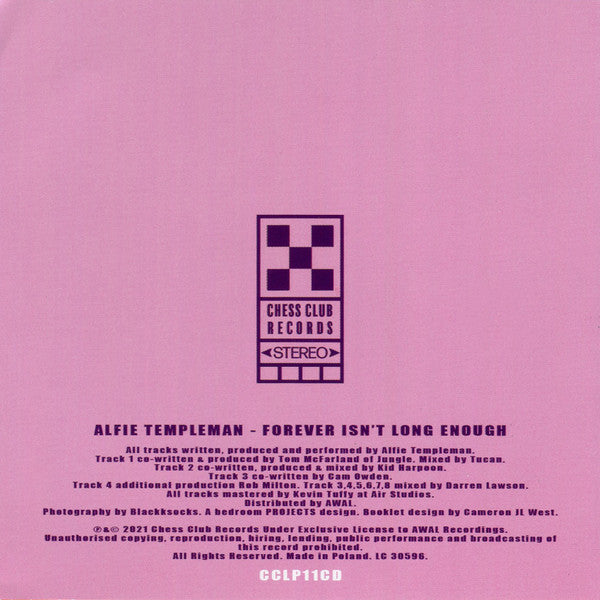 Alfie Templeman : Forever Isn’t Long Enough (CD, MiniAlbum)
