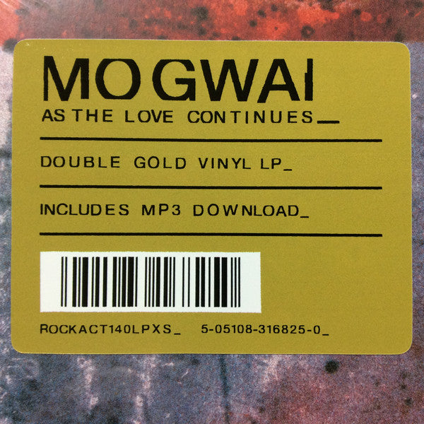 Mogwai : As The Love Continues  (2xLP, Album, Ltd, Gol)