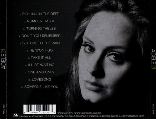 Adele (3) : 21 (CD, Album, Arv)