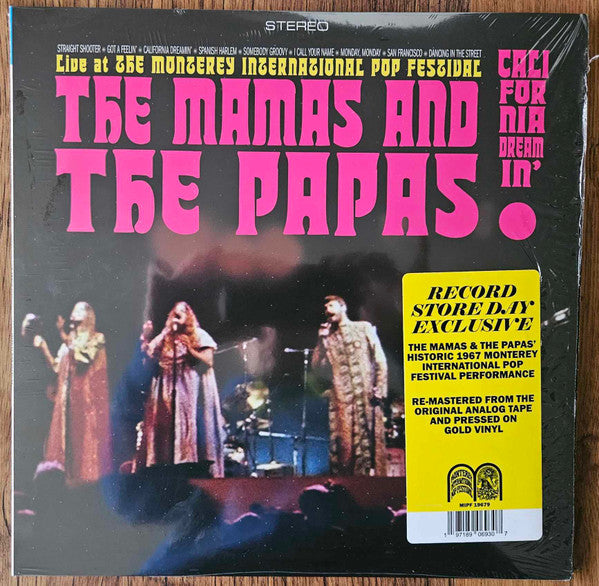The Mamas & The Papas : California Dreamin' (Live At The Monterey International Pop Festival) (LP, RSD, Ltd, Gol)