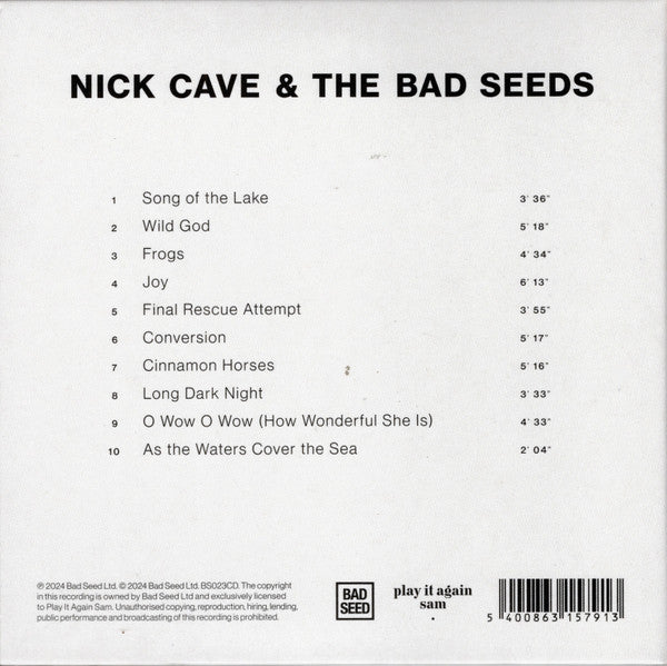Nick Cave & The Bad Seeds : Wild God (CD, Album)