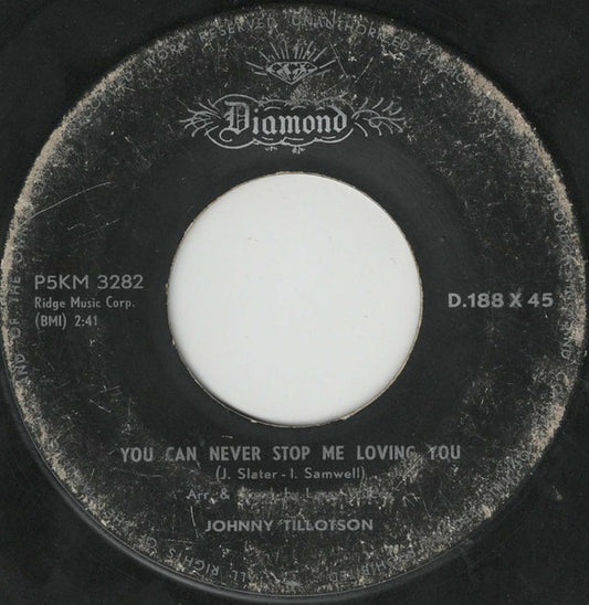 Johnny Tillotson : You Can Never Stop Me Loving You / Judy, Judy, Judy (7", Single, Lar)
