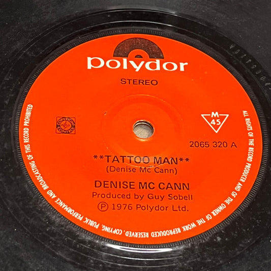 Denise McCann : Tattoo Man (7", Single, Mono)