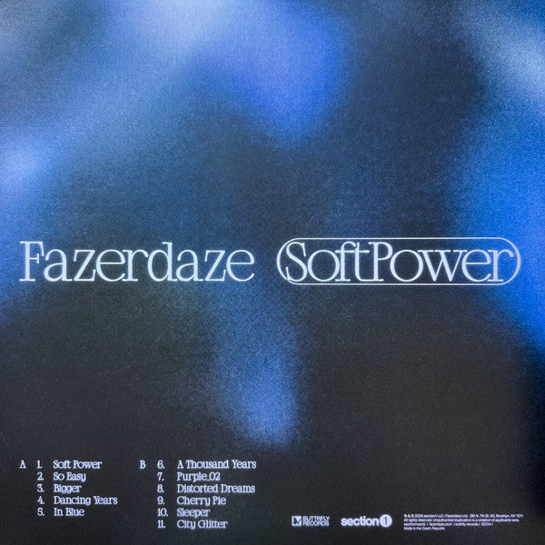 Fazerdaze : Soft Power (LP, Album, Ltd, Sil)