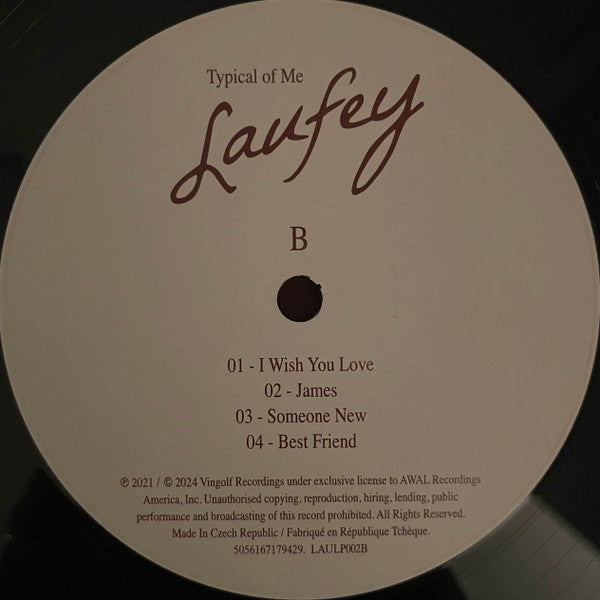Laufey (2) : Typical Of Me (12", EP)