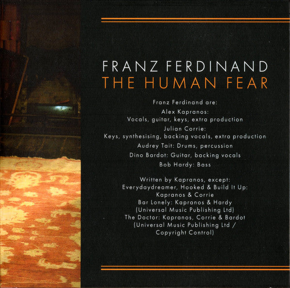 Franz Ferdinand : The Human Fear (CD, Album)