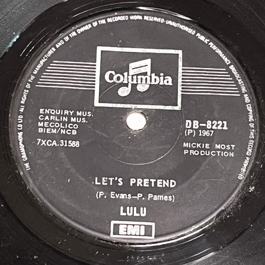 Lulu : Let's Pretend / To Sir With Love (7", Single, Sol)