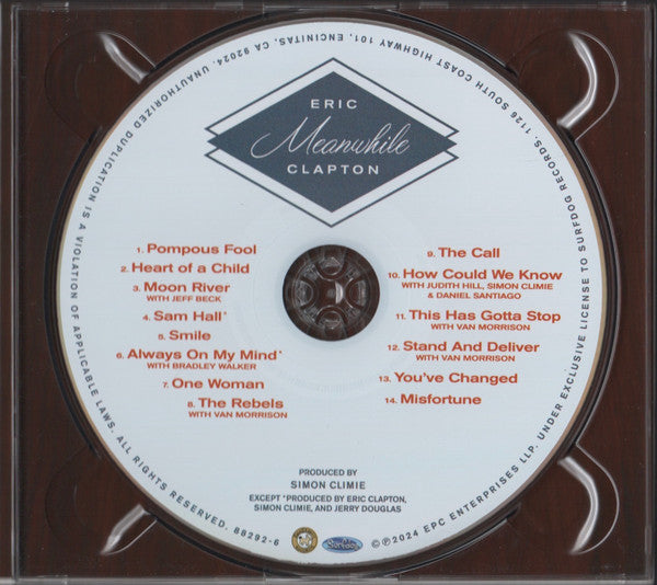 Eric Clapton : Meanwhile (CD, Album, Dig)