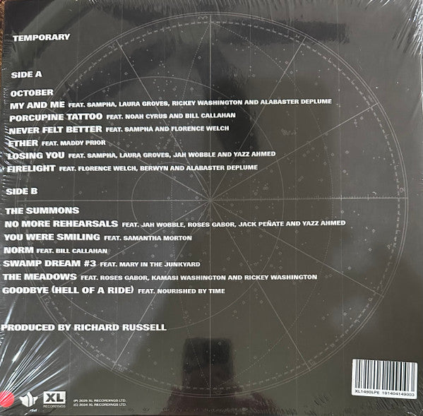 Everything Is Recorded : Temporary (LP, Album, Ltd, Red)