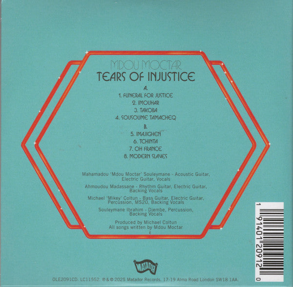 Mdou Moctar : Tears Of Injustice (CD, Album)