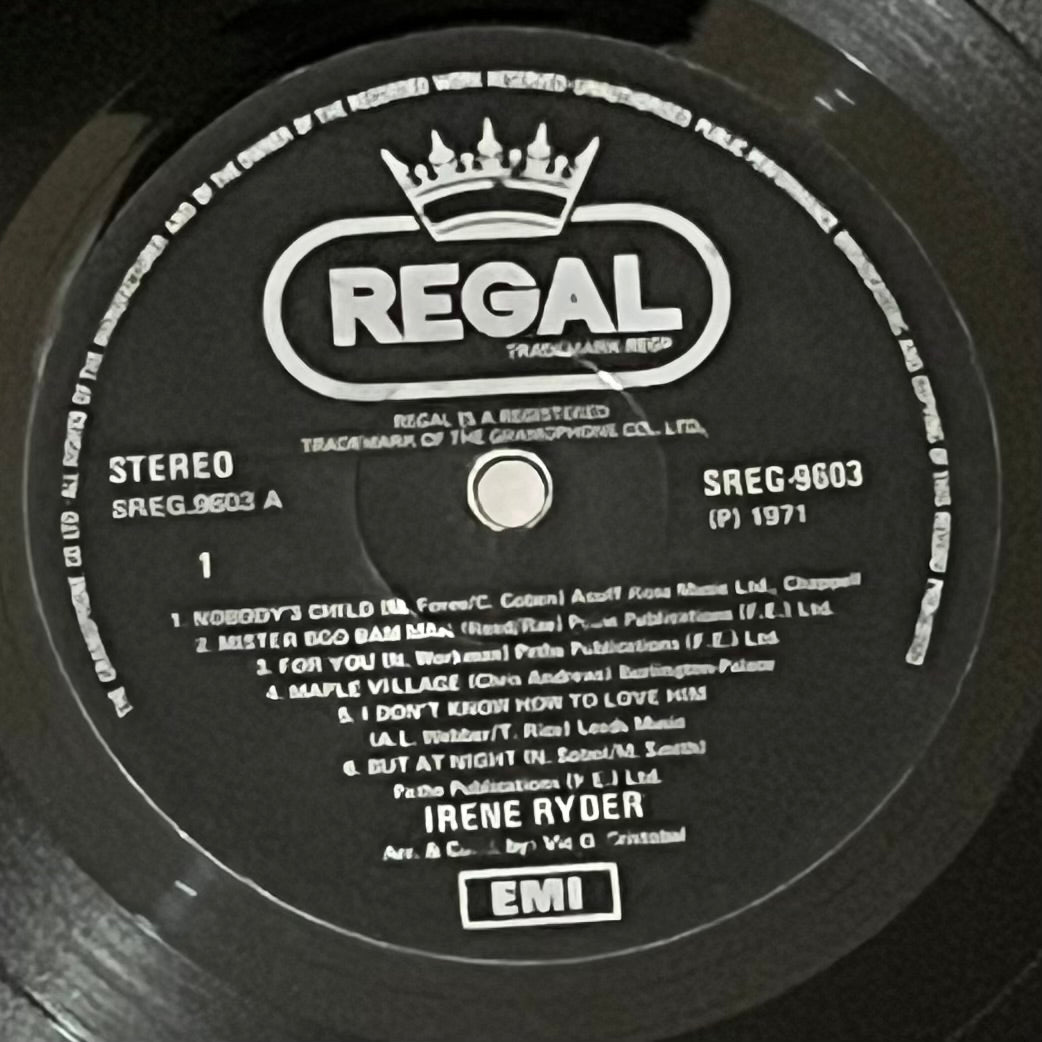 Irene Ryder - Five Flags Records