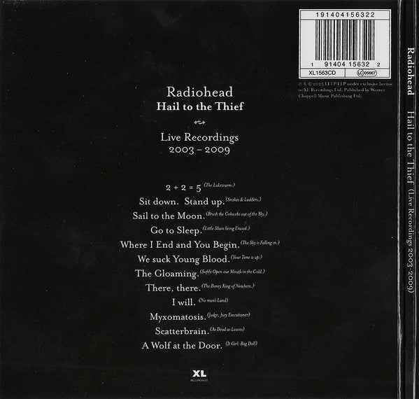 Radiohead : Hail To The Thief (Live Recordings 2003-2009) (CD, Album)