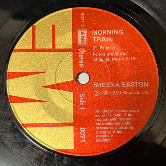 Sheena Easton : Morning Train / When He Shines (7", Single)