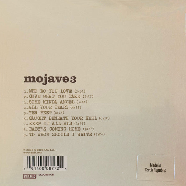 Mojave 3 : Out Of Tune (CD, Album, RE, RM)