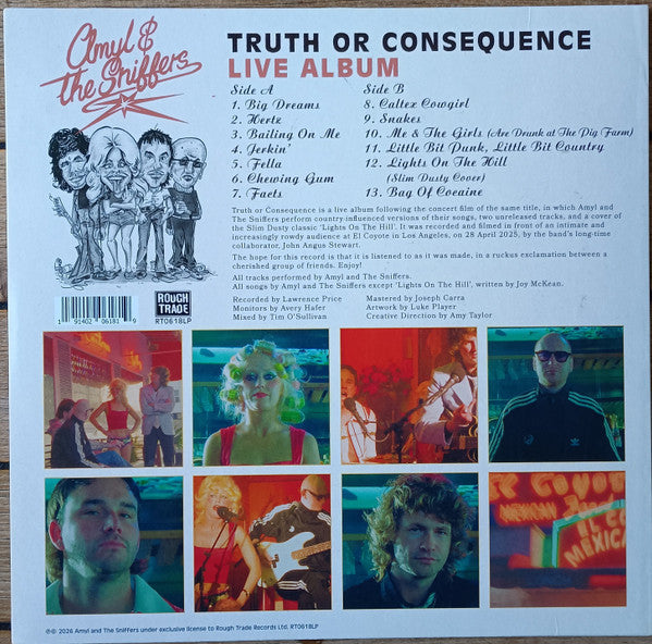 Amyl & The Sniffers* : Truth Or Consequence Live Album (LP, Album)