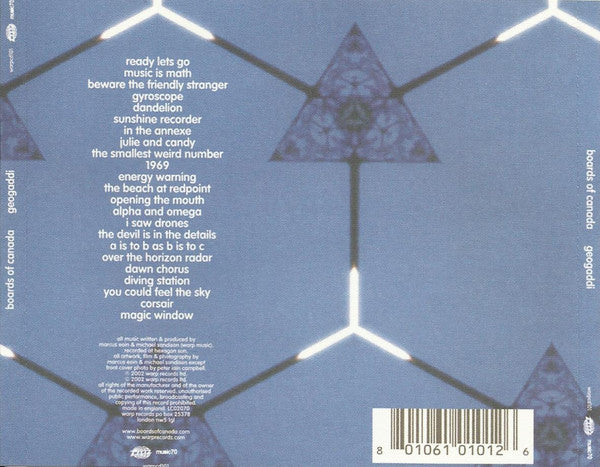 Boards Of Canada : Geogaddi (CD, Album)