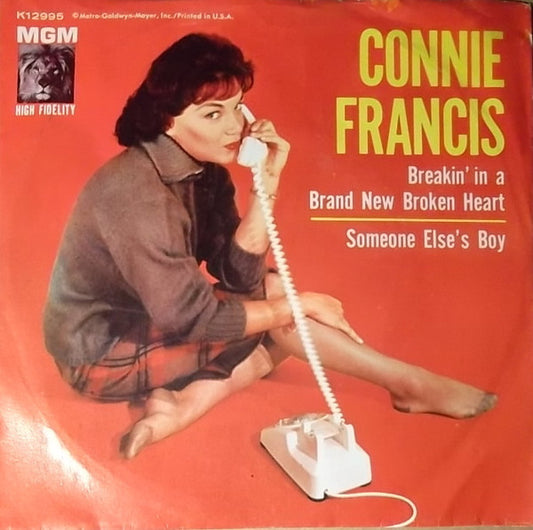 Connie Francis : Breakin' In A Brand New Broken Heart (7", Single)