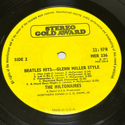 The Hiltonaires – Dance To Beatles Hits In The Glenn Miller Sound - Five Flags Records