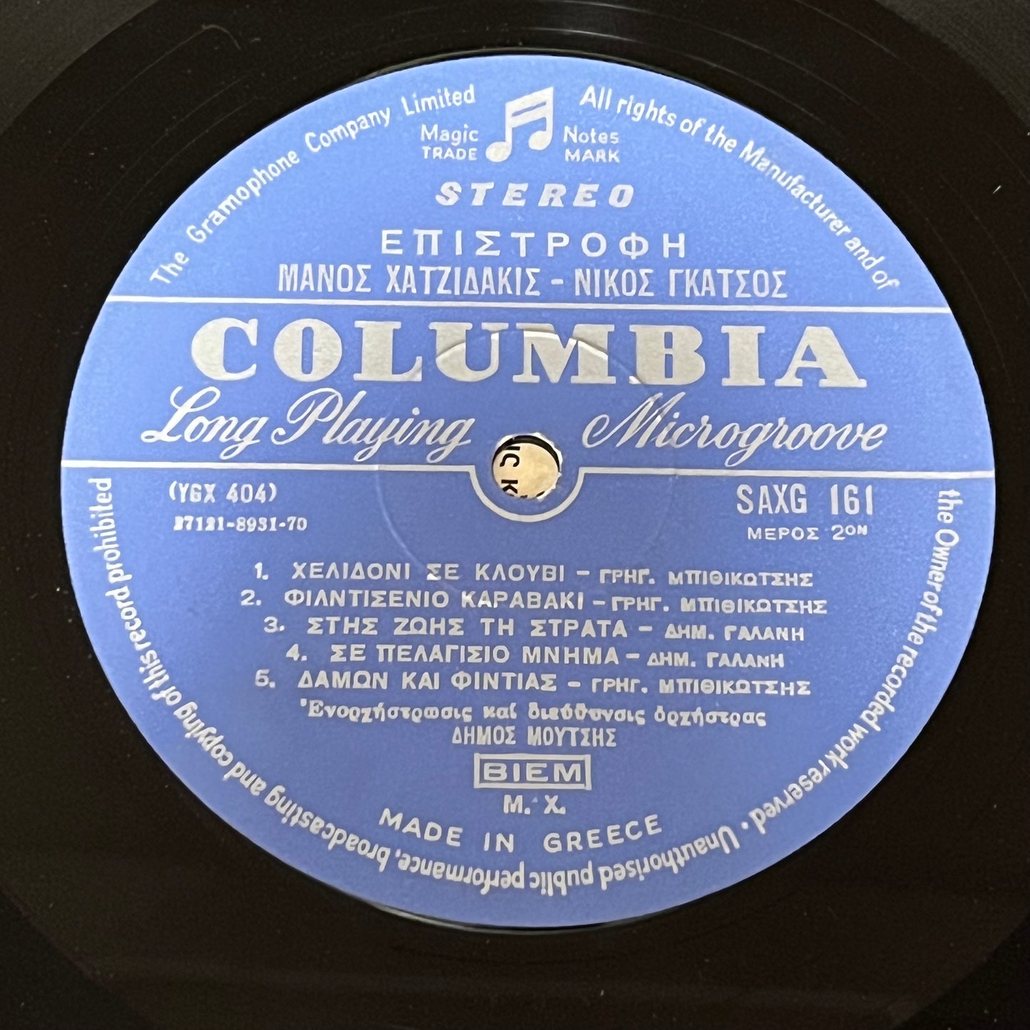 Manos Hadjidakis, Nikolaos Gatsos - Επιστροφή