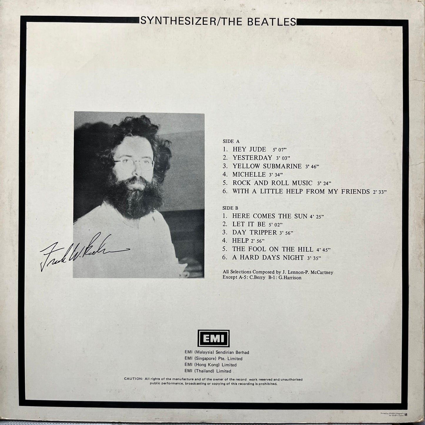Frank W. Becker - Synthesizer / The Beatles - Five Flags Records