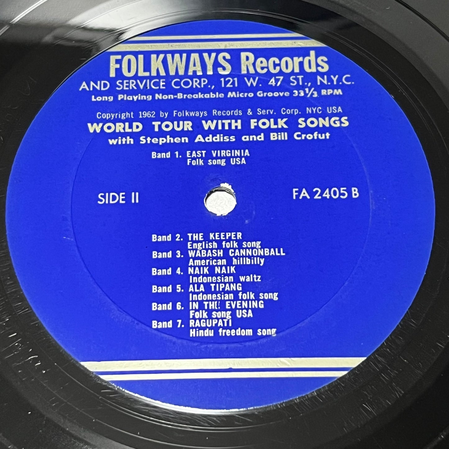 Stephen Addiss & Bill Crofut - World Tour With Folk Songs - Five Flags Records