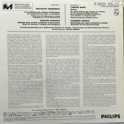 Witold Rowicki - Penderecki / Bacewicz / Baird / Serocki - Five Flags Records