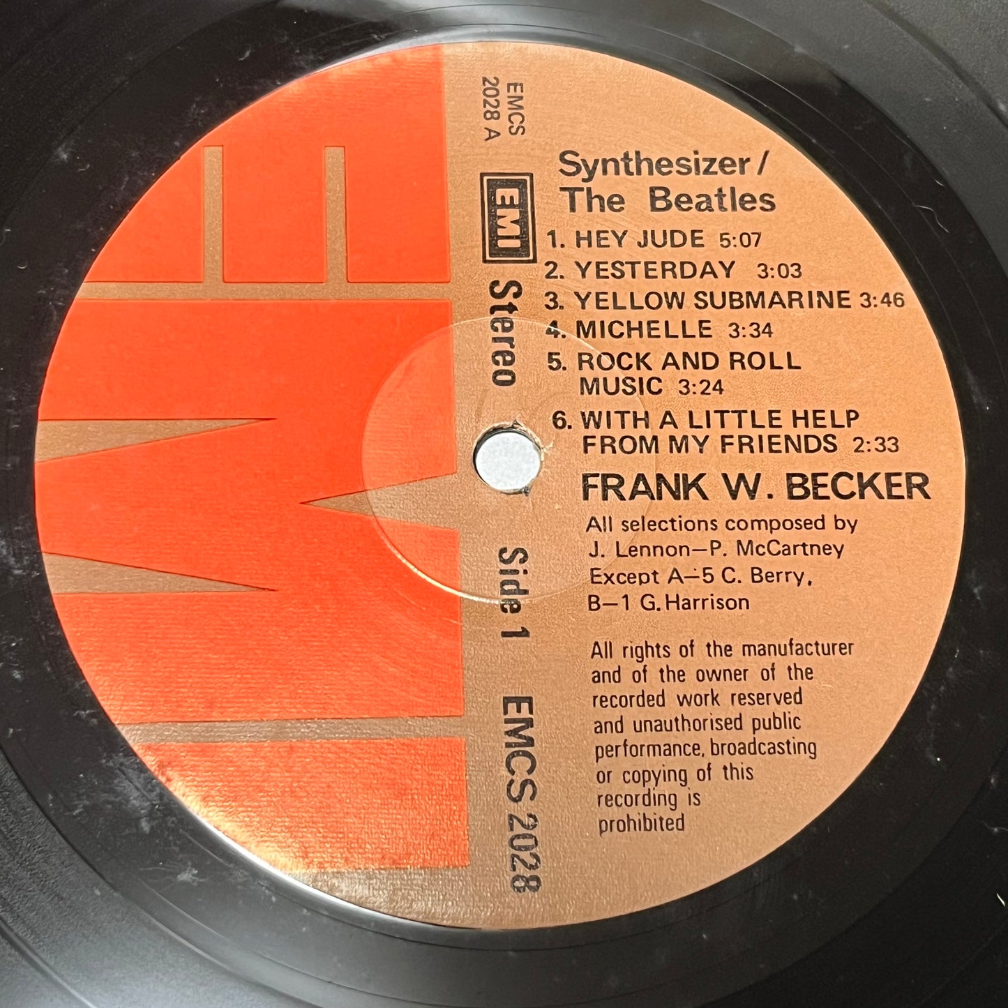 Frank W. Becker - Synthesizer / The Beatles - Five Flags Records
