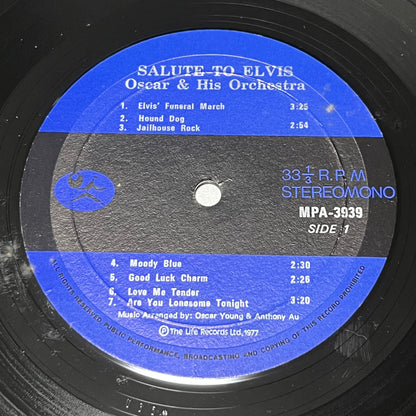 Oscar Young And His Orchestra - Salute To Elvis - Five Flags Records
