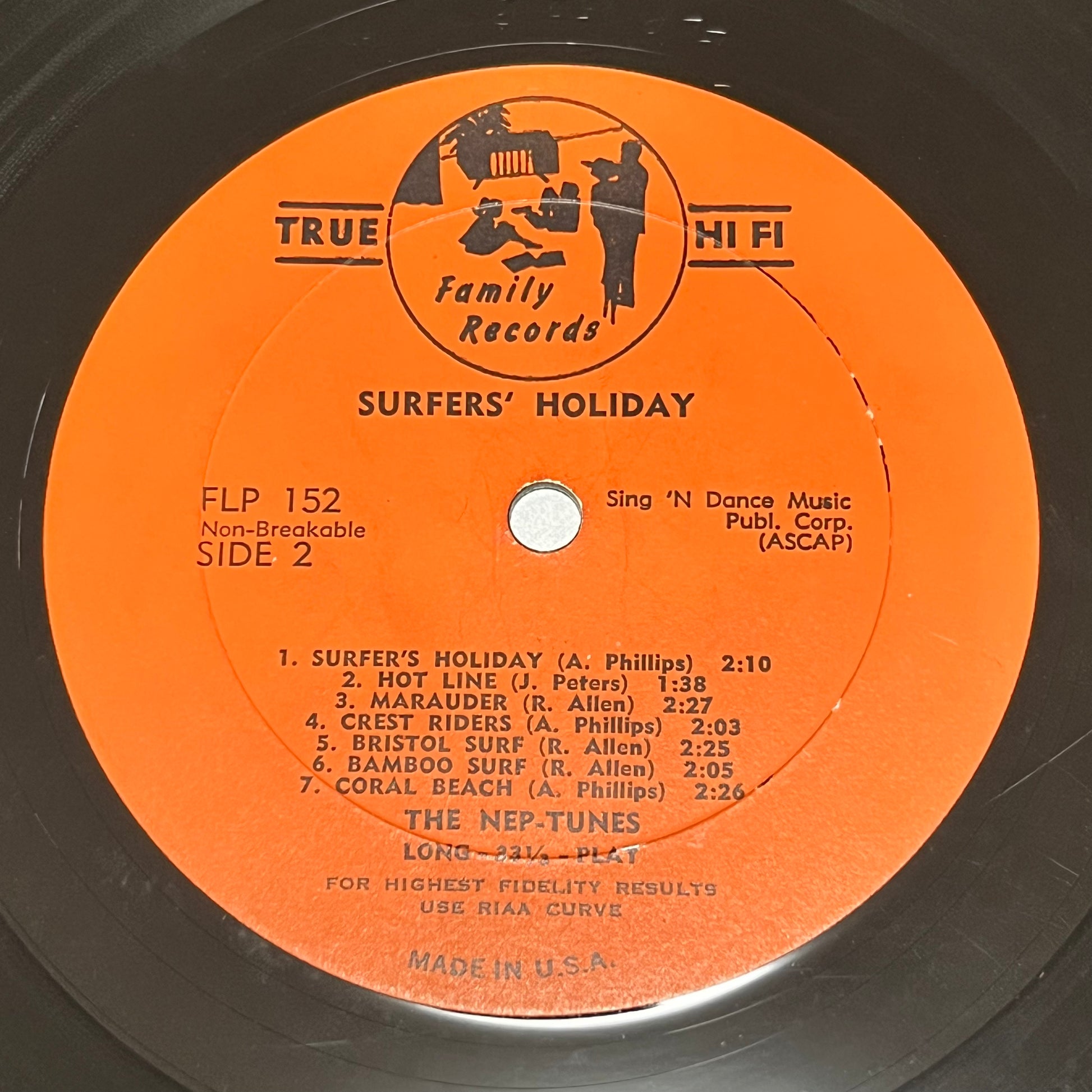 The Nep-tunes - Surfers' Holiday - Five Flags Records