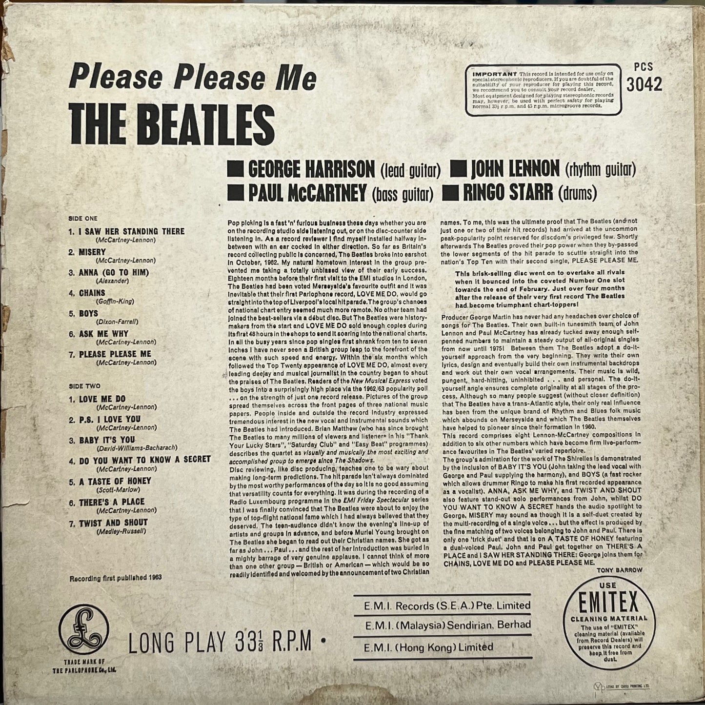 The Beatles - Please Please Me - Five Flags Records