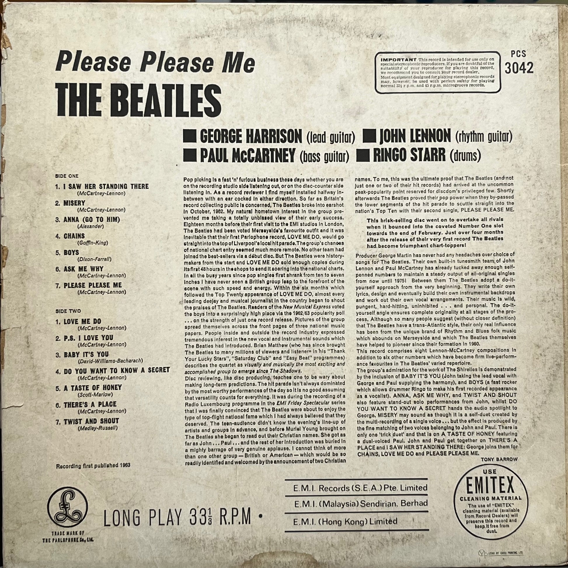The Beatles - Please Please Me - Five Flags Records