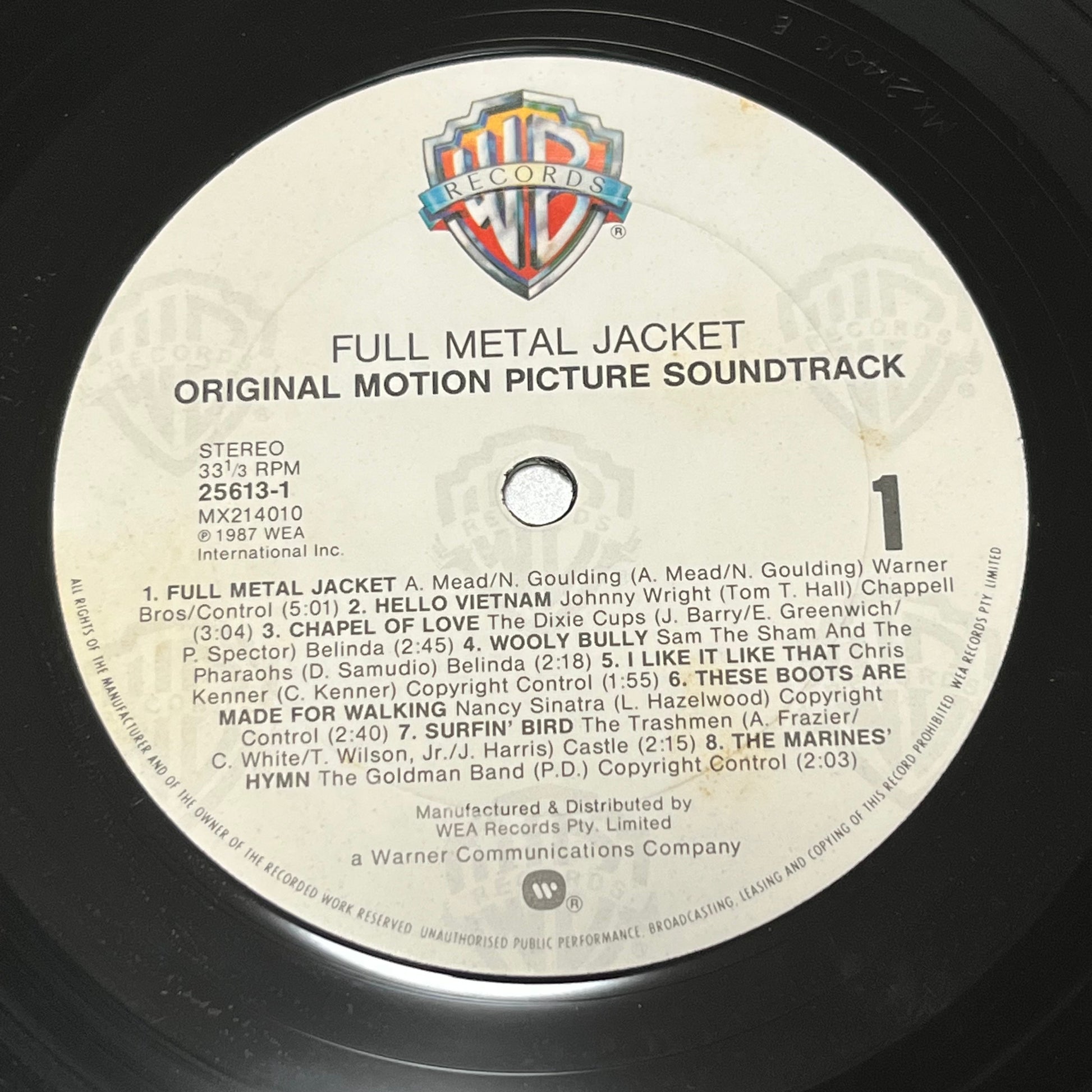 Abigail Mead - "Full Metal Jacket" Original Movie Soundtrack - Five Flags Records