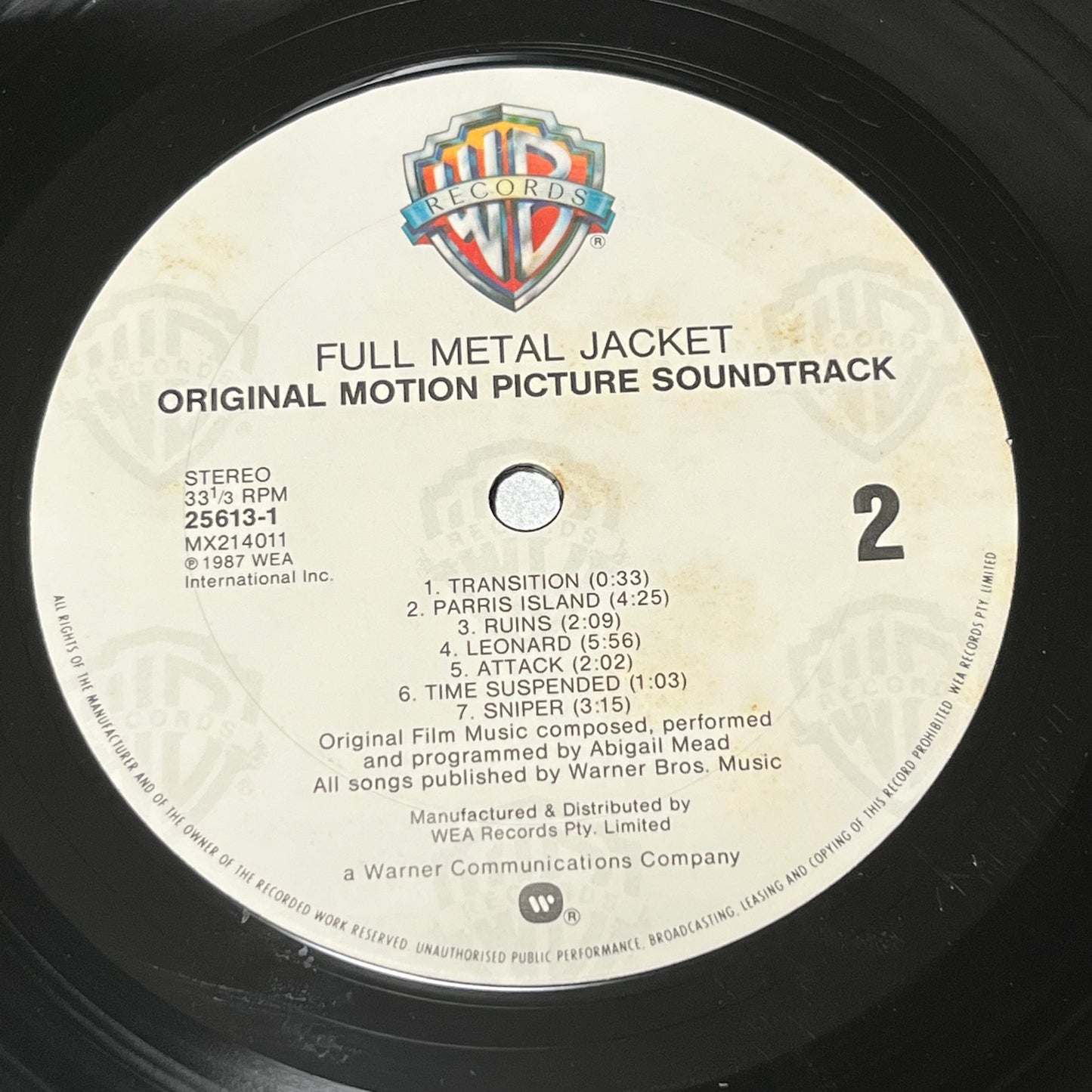 Abigail Mead - "Full Metal Jacket" Original Movie Soundtrack - Five Flags Records