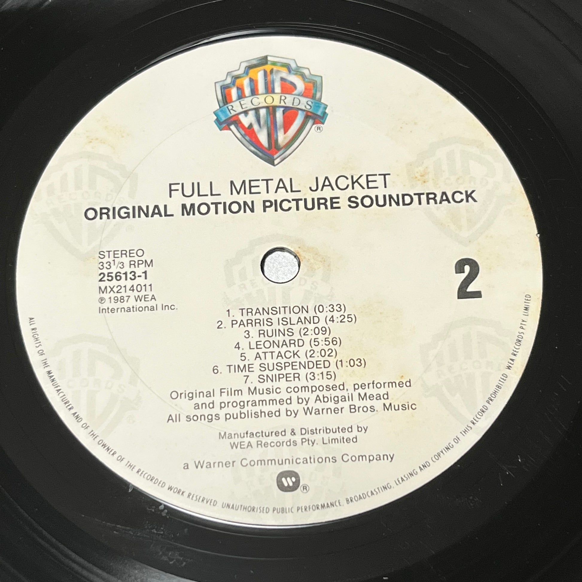 Abigail Mead - "Full Metal Jacket" Original Movie Soundtrack - Five Flags Records