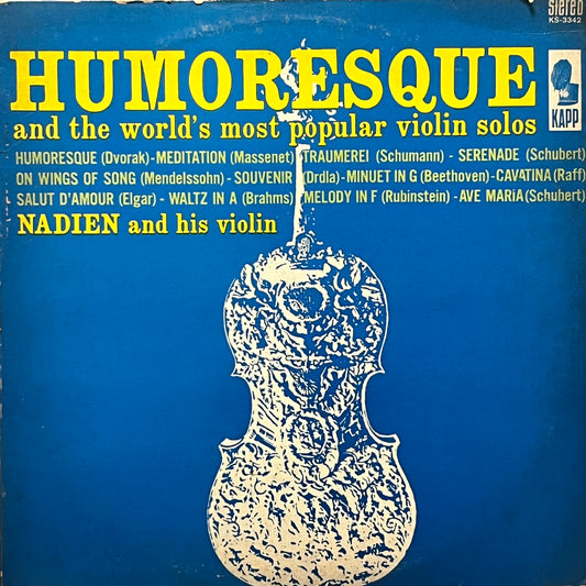 David Nadien And His Violin - Humoresque - Five Flags Records