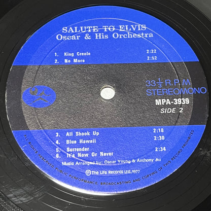 Oscar Young And His Orchestra - Salute To Elvis - Five Flags Records