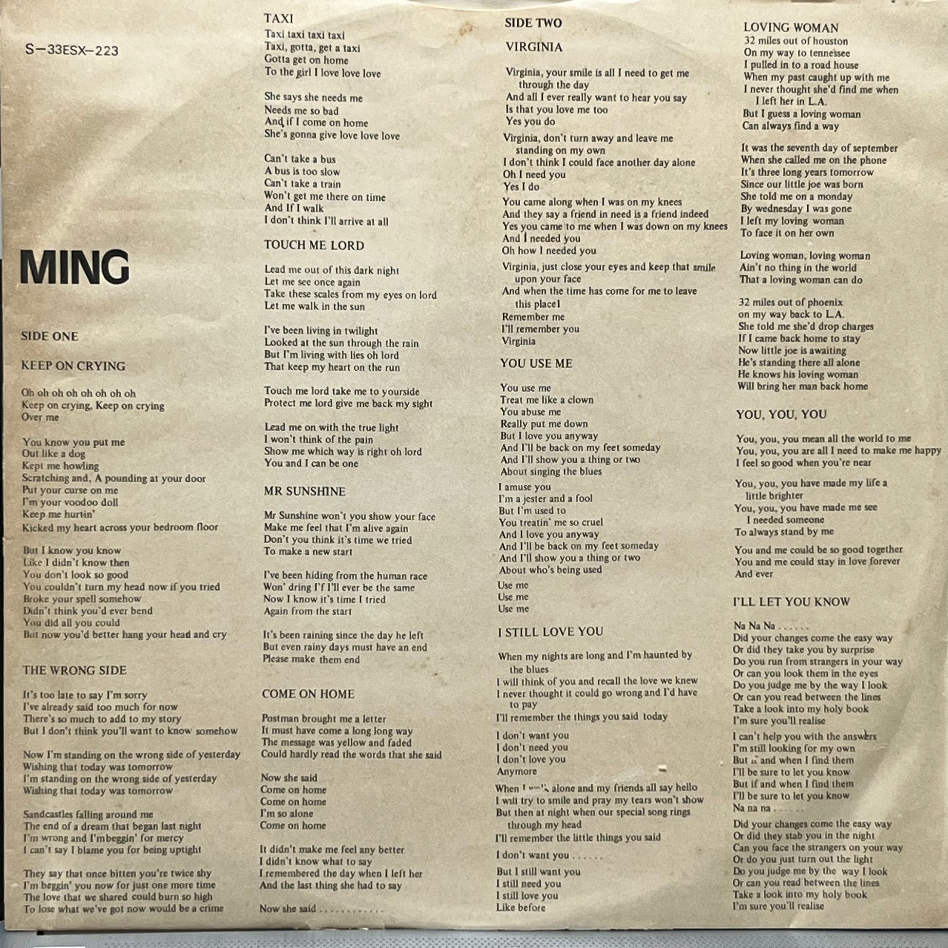 Ming - Five Flags Records